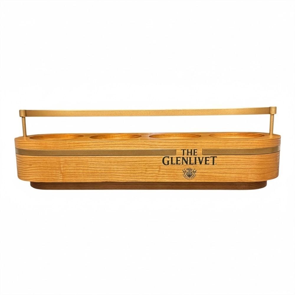 The Glenlivet Block Wood Bottle Display Stand